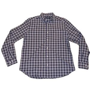Nautica Blue Button Up Shirt Men's L
